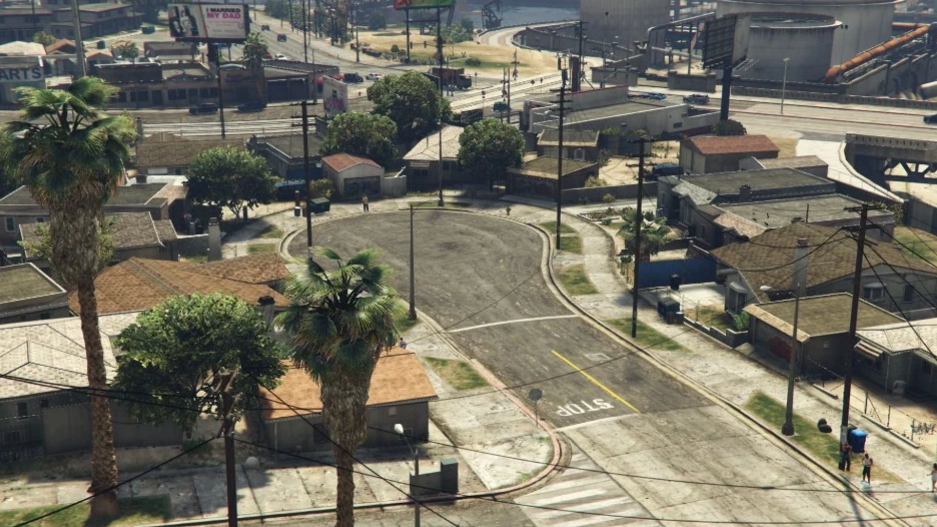 Franklin should avoid roaming in Grove Street (Image via Rockstar Games)